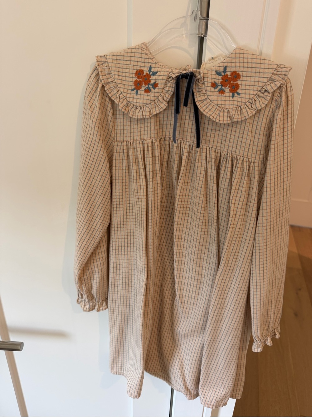 Louise Louise French Girls Dress Embroidered Collar 8Y